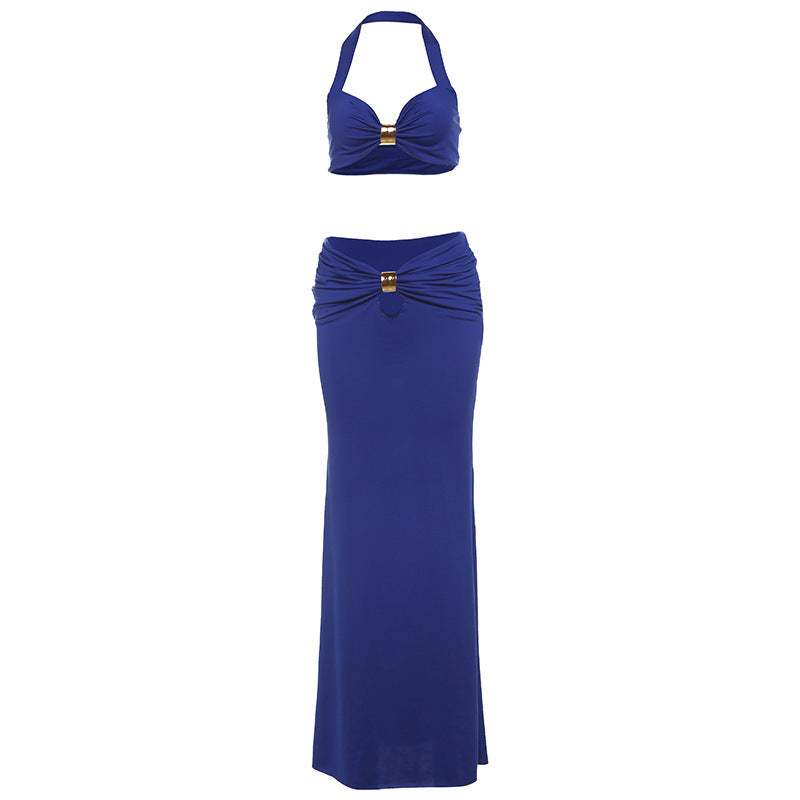 Off-Shoulder Slit Set