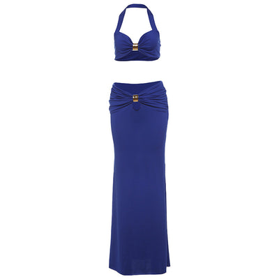 Off-Shoulder Slit Set