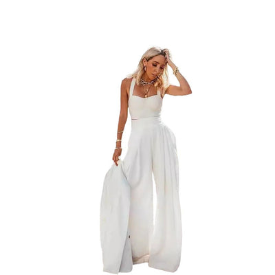 Wrap Vest & Loose Pants Set