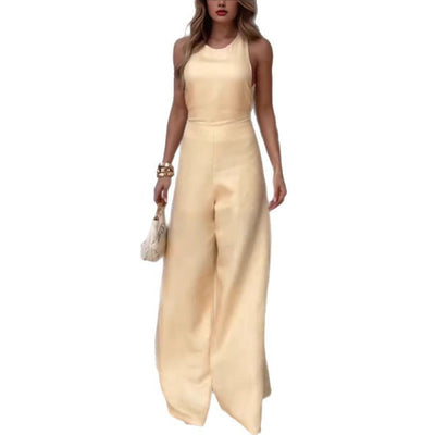 Solid Color Jumpsuit