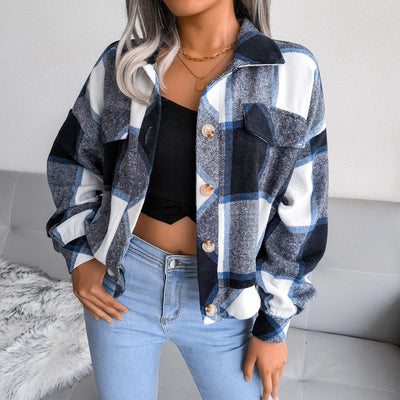 Women's Plaid Short Outerwear