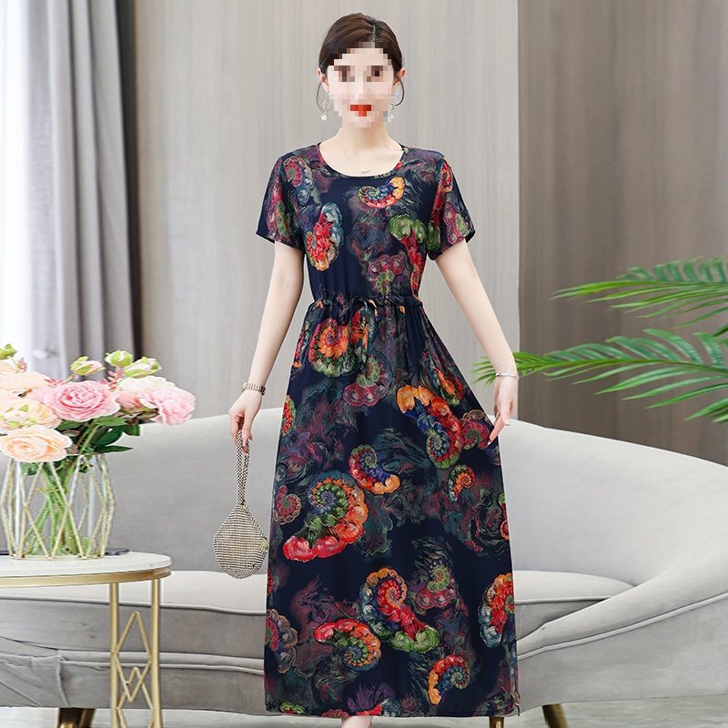Robe portefeuille fleurie