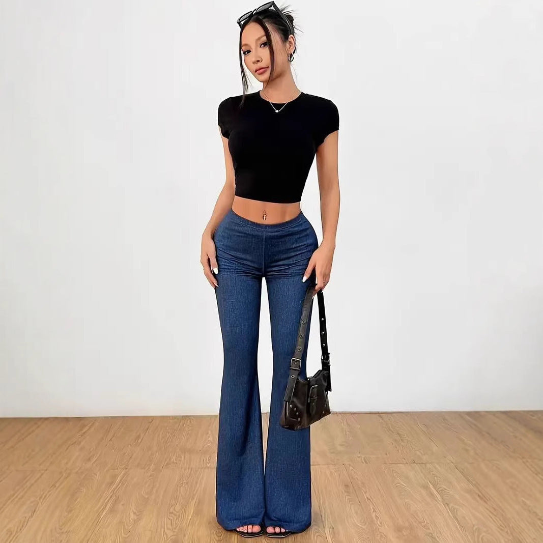High Waist Bell-Bottom Jeans – Women - Shé Hauté