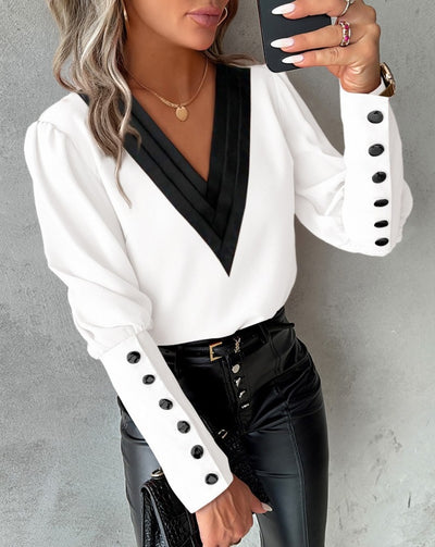 Long Sleeve Button Top