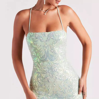 Slim Fit Sequin Dress