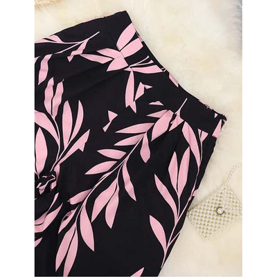Graphic Crop Top Set
