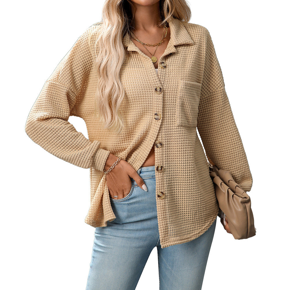 Chemise en tricot gaufré
