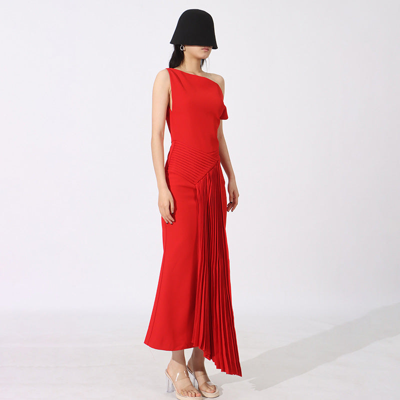 Robe plissée élégante