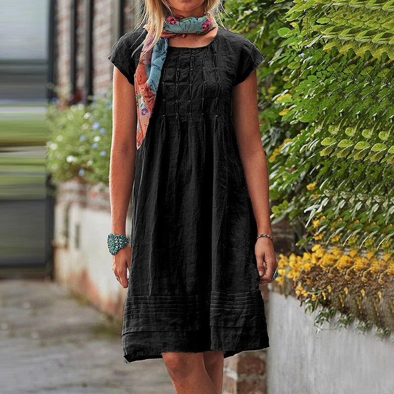 Solid Straight Dress