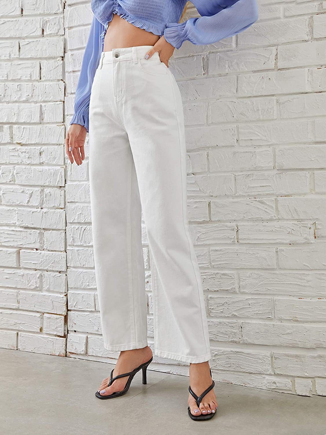 Mid Rise Straight Jeans – Women’s Fashion - Shé Hauté