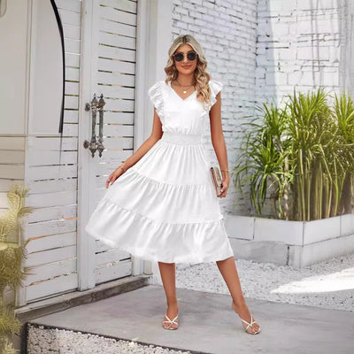 Summer Ruffle Midi Dress