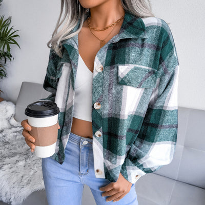 Women's Plaid Short Outerwear