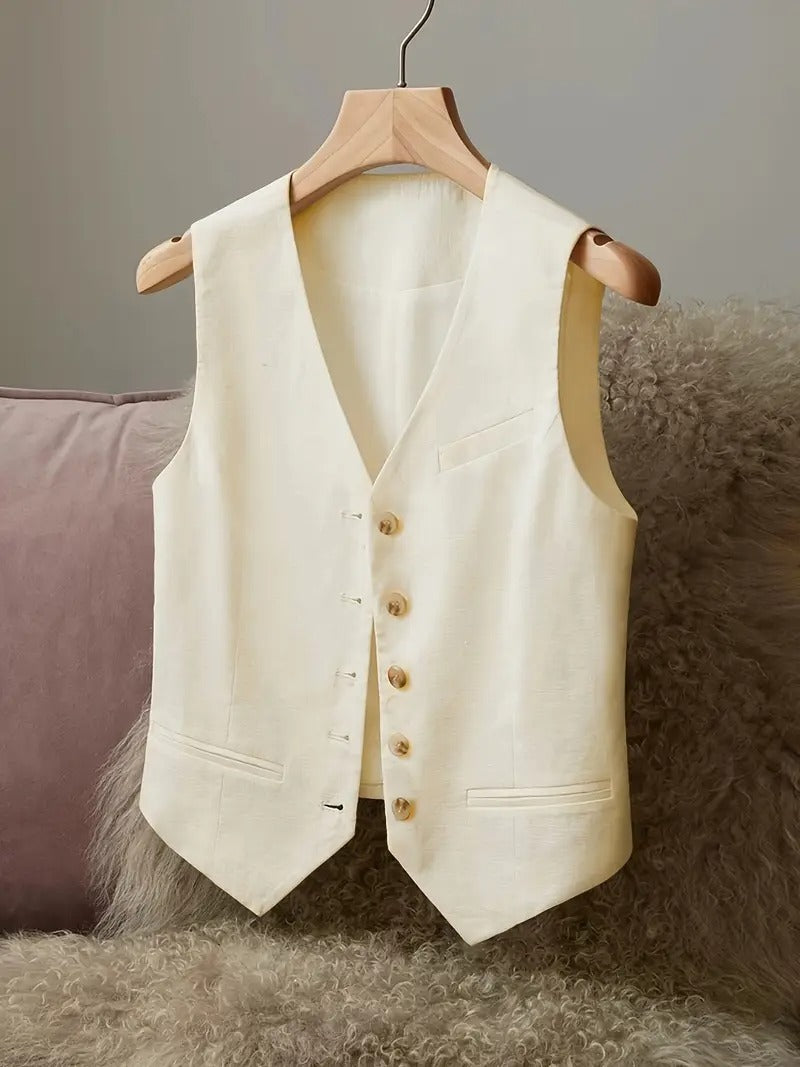 Elegant Linen Vest