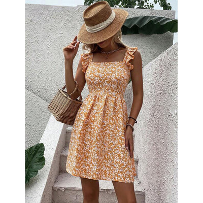 Robe d'été avec nœud dans le dos