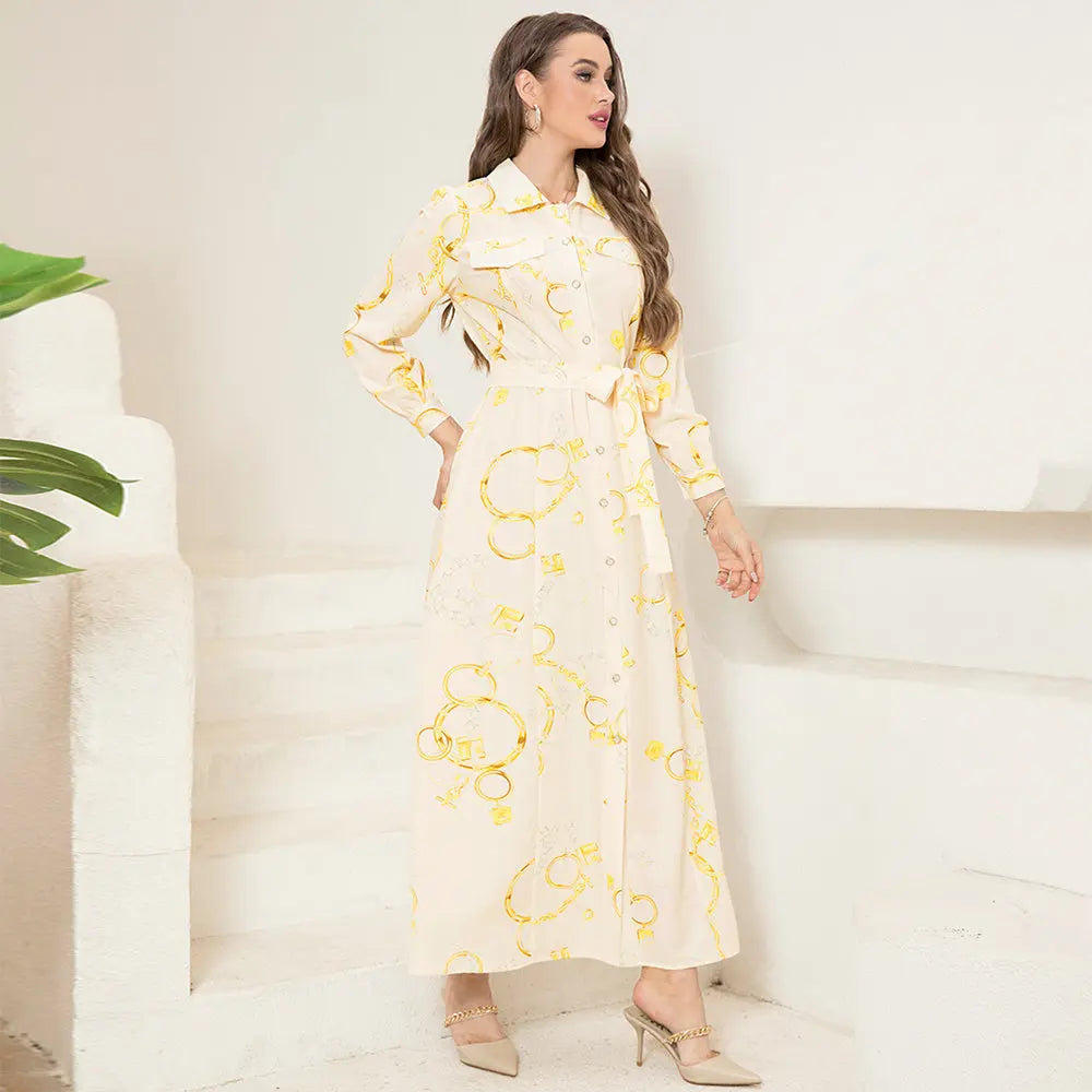 Chic Lapel Dress Shé Hauté