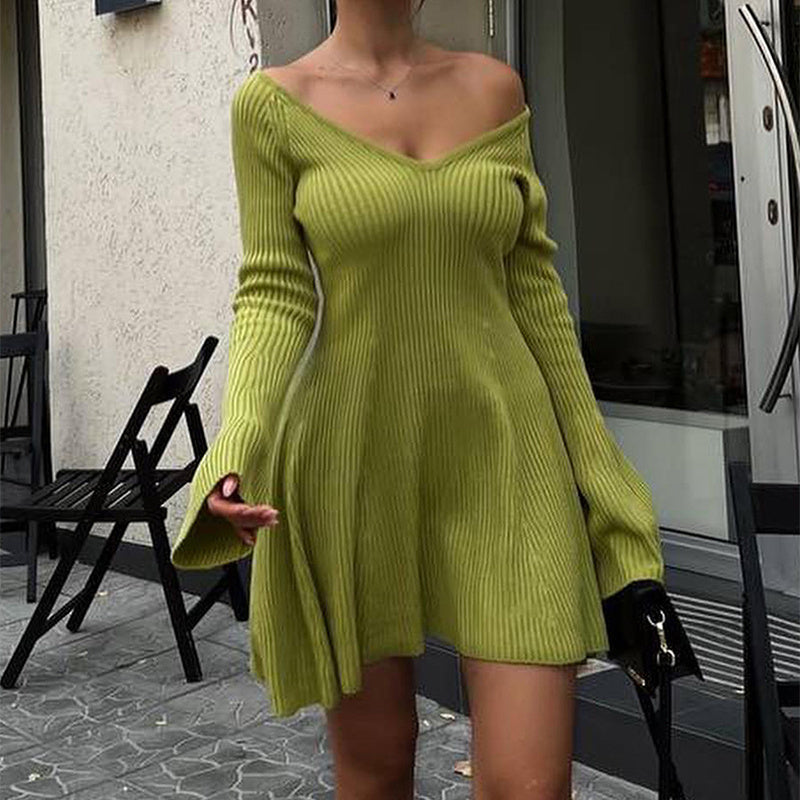 Robe à volants coupe ajustée