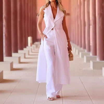 Sleeveless Suit Set