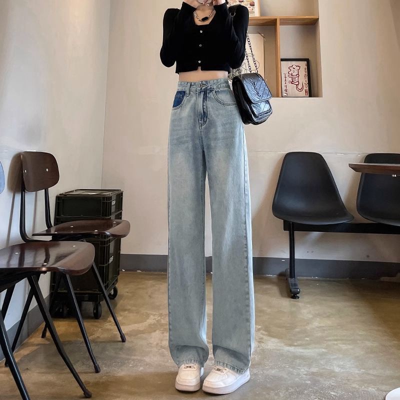 Women's High Waist Straight Jeans - Shé Hauté