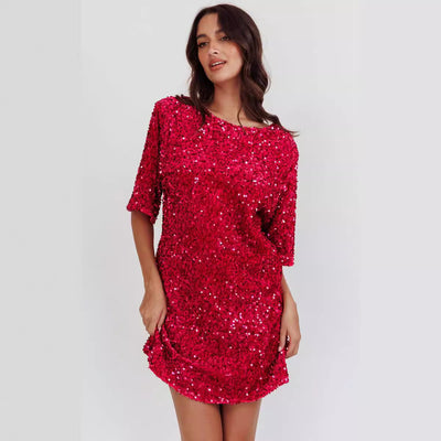 Robe chic à paillettes