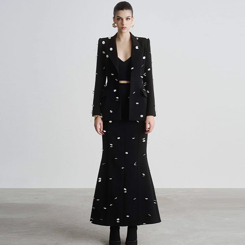 Sequin Blazer Suit