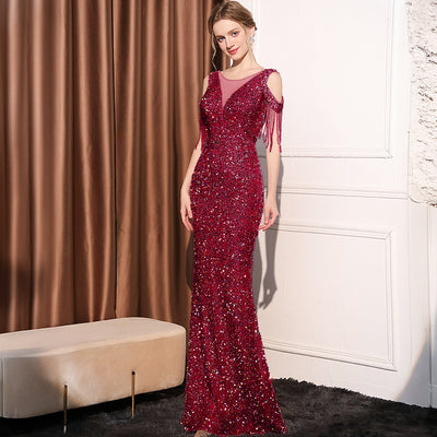 Women's Sequin Slimming Maxi - Shé Hauté