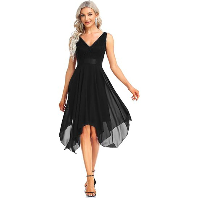 Lace Chiffon Gown