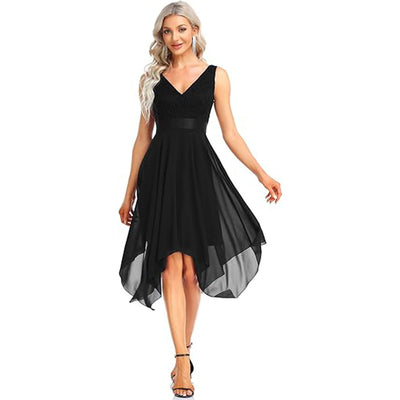 Lace Chiffon Gown