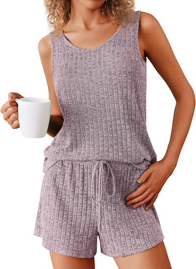 Ribbed Pajama Set