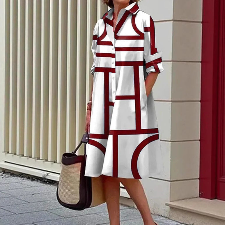 Impression de robe féminine