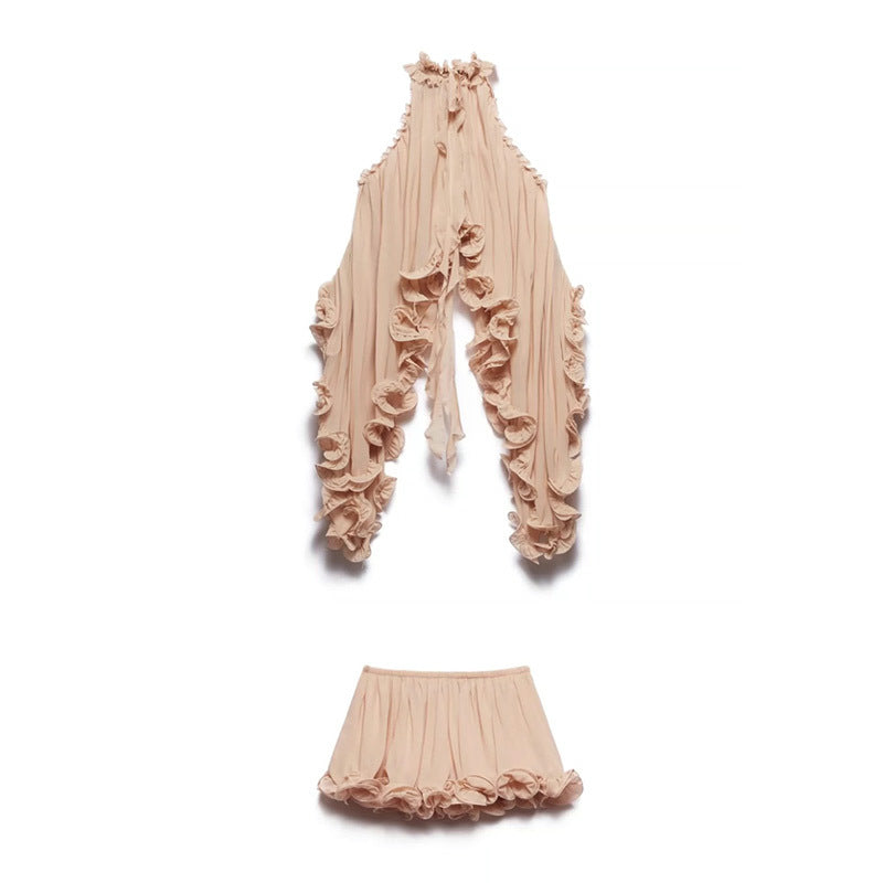 Denim Ruffle Set