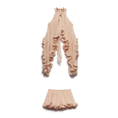 Denim Ruffle Set