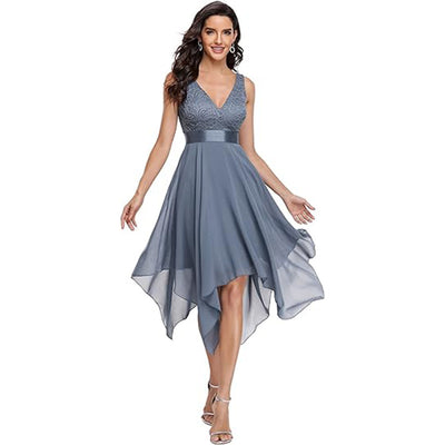 Lace Chiffon Gown