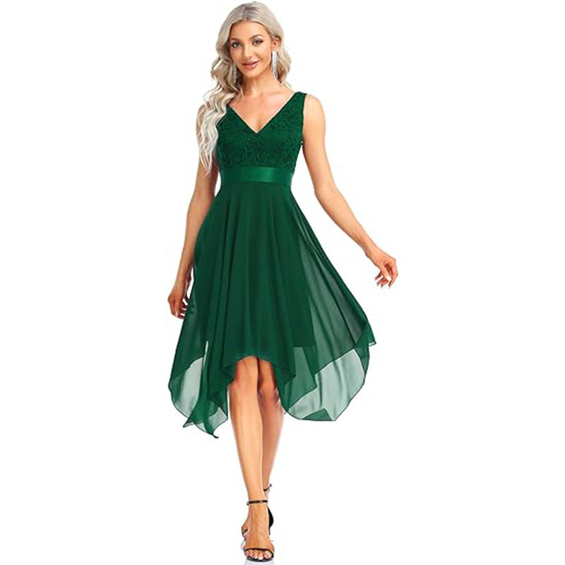 Lace Chiffon Gown