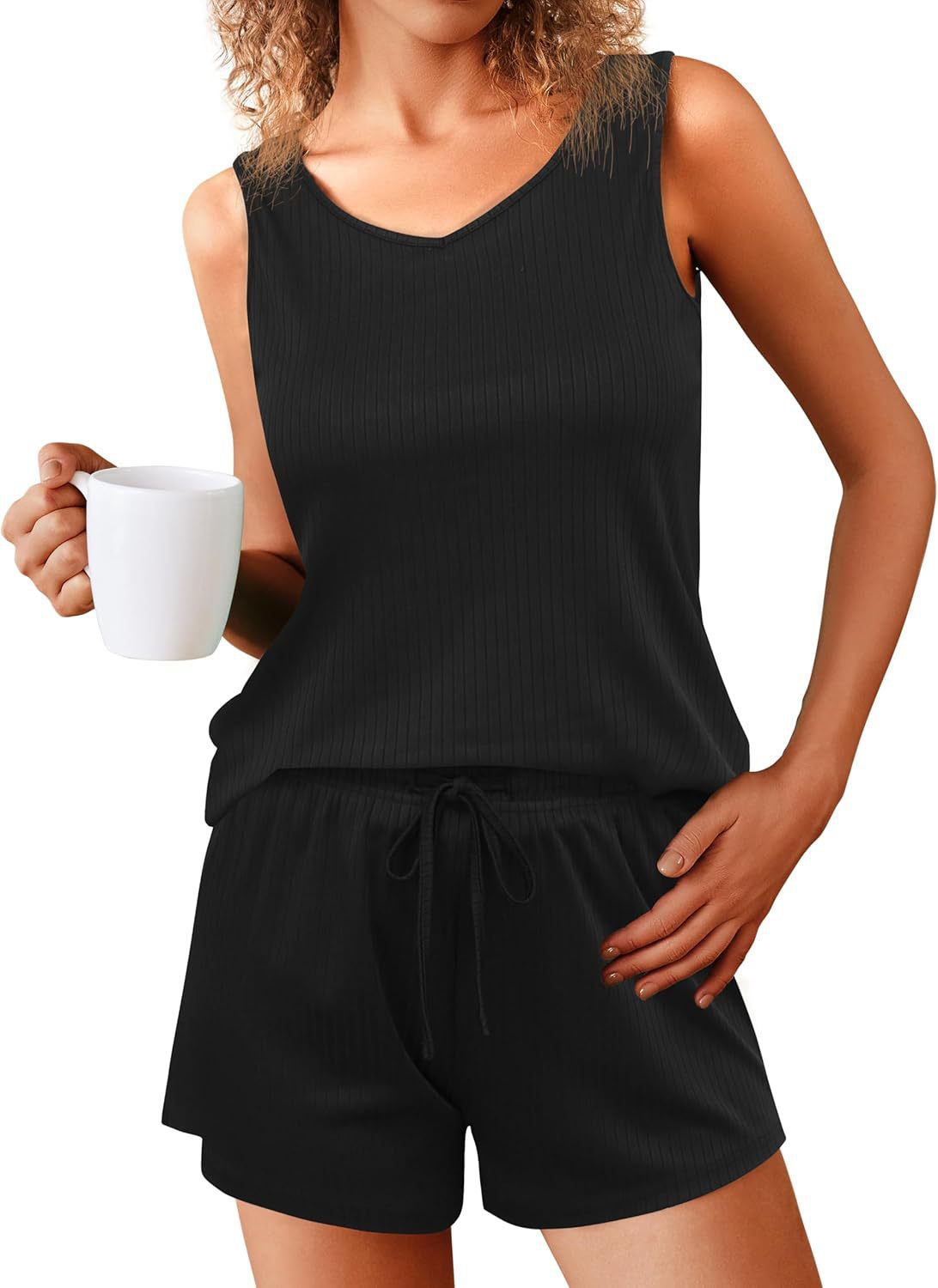 Ribbed Pajama Set