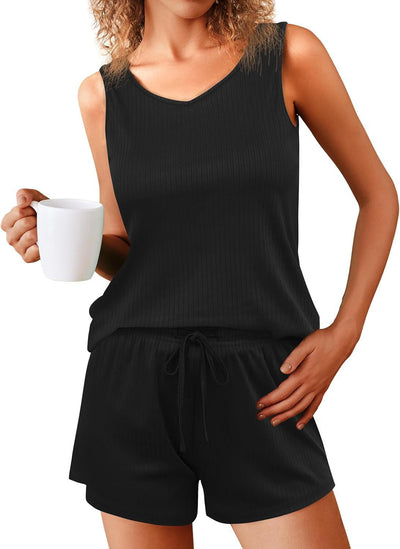 Ribbed Pajama Set
