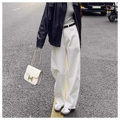 Fashion White Wide Jeans – Women - Shé Hauté