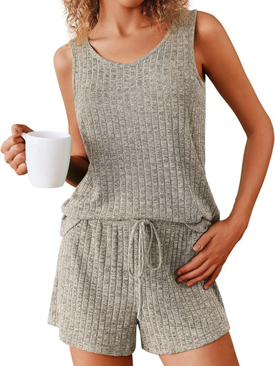 Ribbed Pajama Set