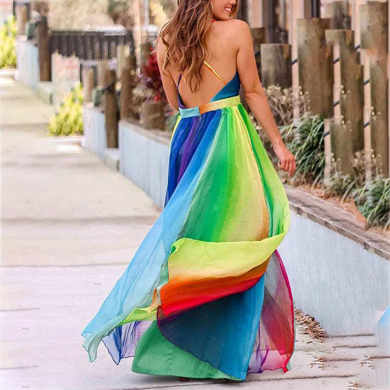 Deep V Cami Dress