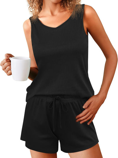 Ribbed Pajama Set
