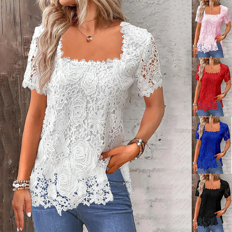 Rose Lace Tee