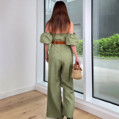 Square Collar Jumpsuit