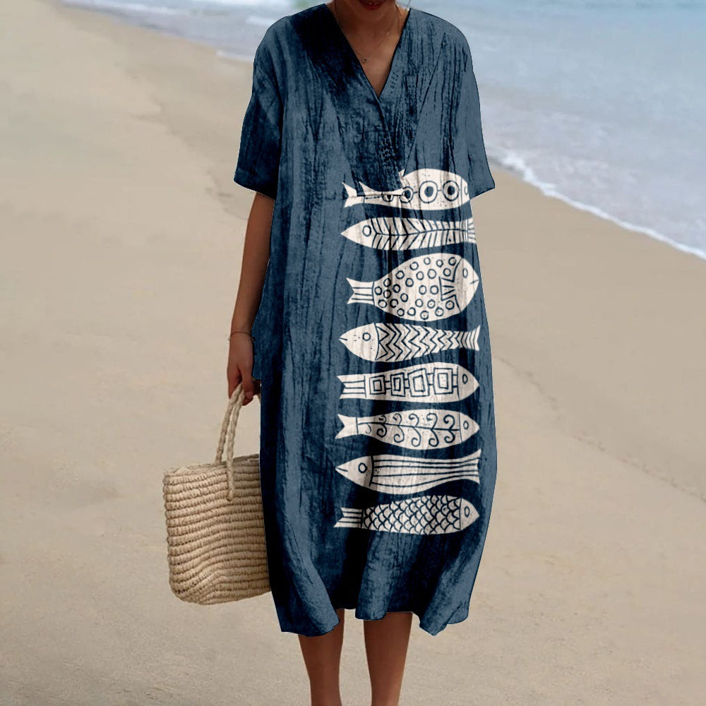 Robe de vacances imprimée