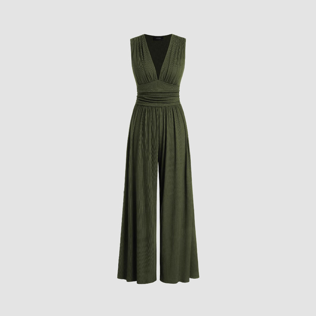 Solid Loose Jumpsuit