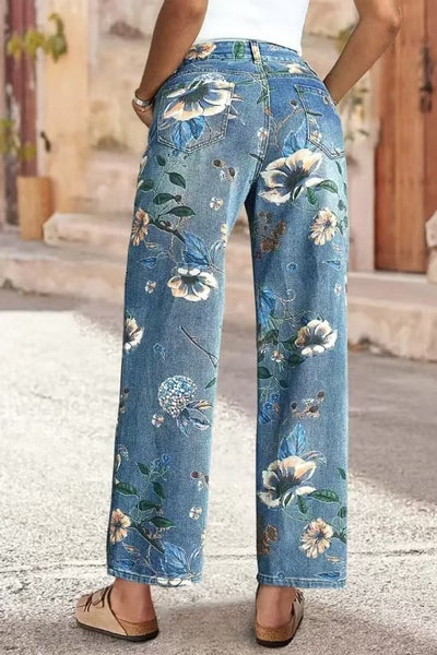 Spring/Autumn Printed Jeans – Women - Shé Hauté