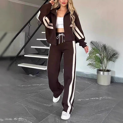 Manteau et pantalon à fermeture éclair