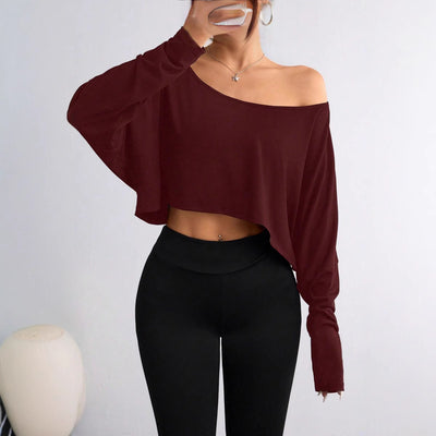 Off Shoulder Loose Crop