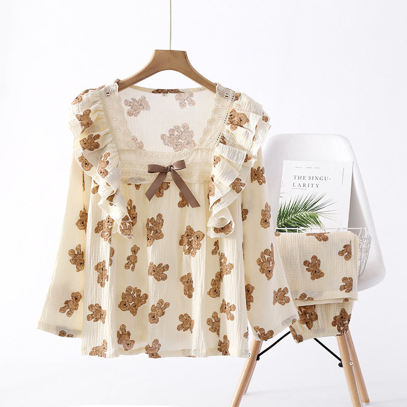 Bowknot Bear Suit Set