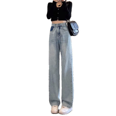 Women's High Waist Straight Jeans - Shé Hauté