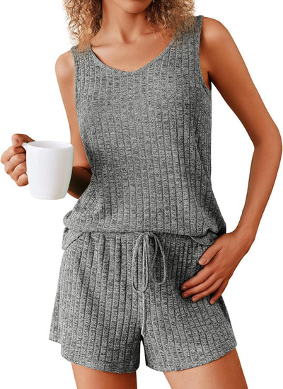 Ribbed Pajama Set