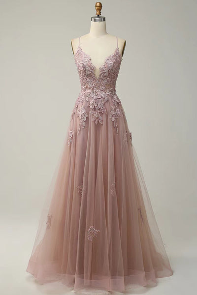 Women's Spaghetti Strap Evening Dress - Shé Hauté